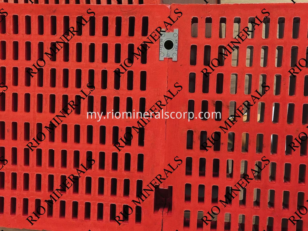rubber screen media shore hardness 60A